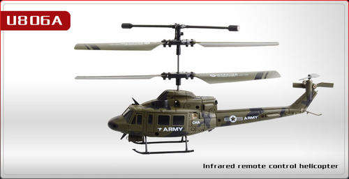 UDI 806A INDOOR RC HELICOPTER - MILITARY DESIGN