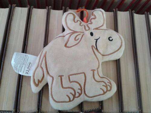 Plush Moose Cherry Pip Bean Bag - Microwave heatable! By Fashy