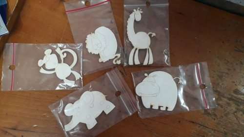 Laser-cut Wooden Animals - Giraffe