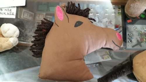 Stuffed Handmade Horse Head Decorative