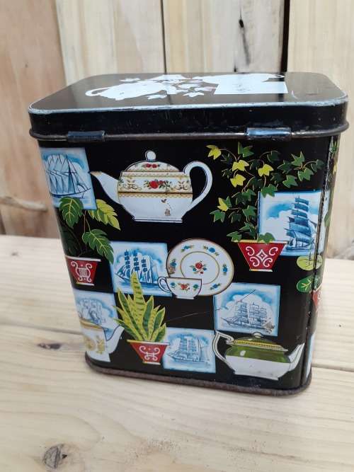 Collectible Tin - Tea, Ships & Plants