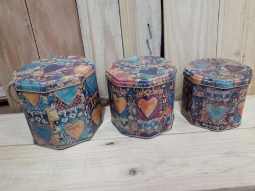 Collectible Tins - Octagonal Set of 3