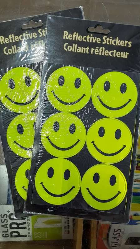 Reflective Stickers - Smiley Faces