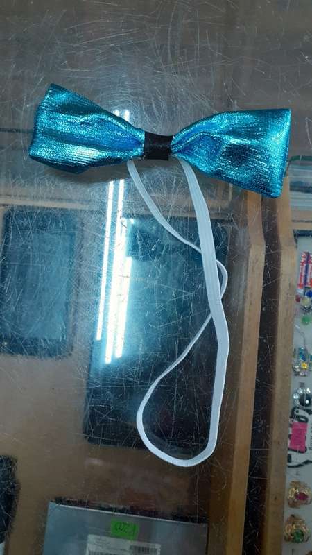 Metallic Bow Tie - Blue