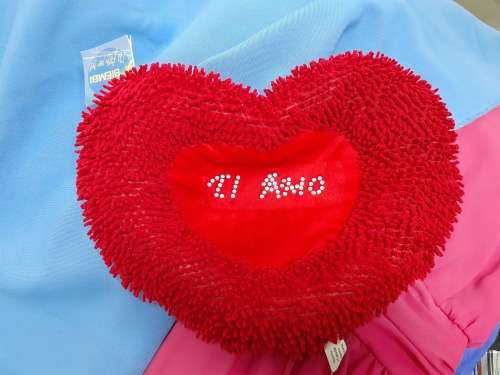 Plush Heart `Ti Amo`