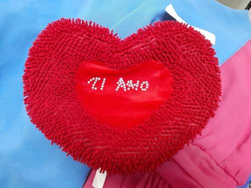 Plush Heart `Ti Amo`