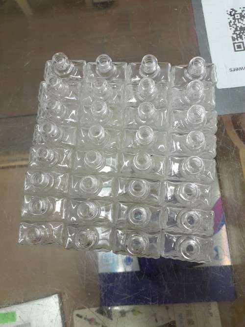 Collectable Small Glass Bottles - Rectangular