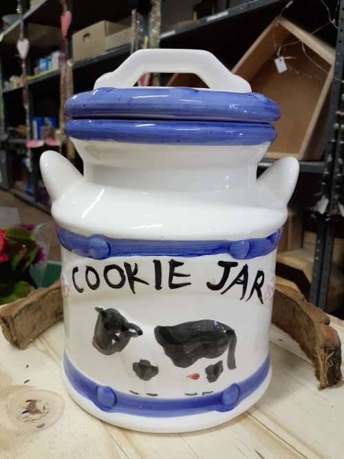 Ceramic Cookie Jar - Milk Can