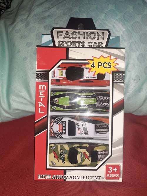 Tinplate Sports Car 4-Pack