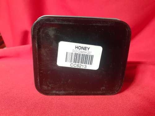 Collectible Tin - Honey Metallic Brocade on Brown, Black