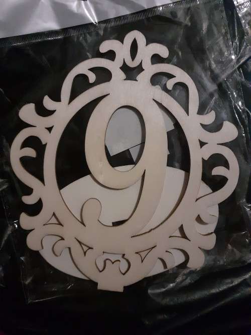 Wooden Number with stand - 9