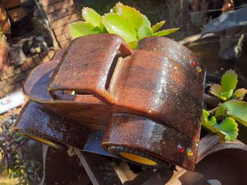 Hand carved Wooden Car - Glitter `Rod