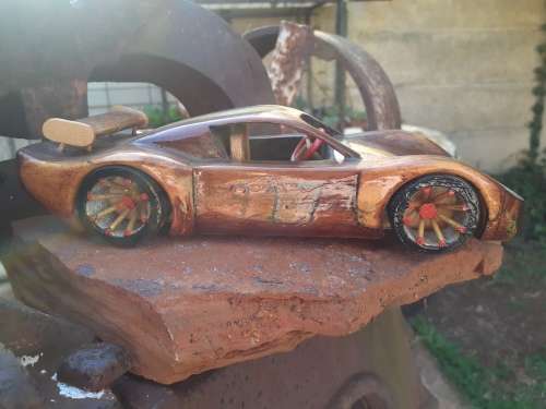 Hand carved Wooden Car - Porsche 917