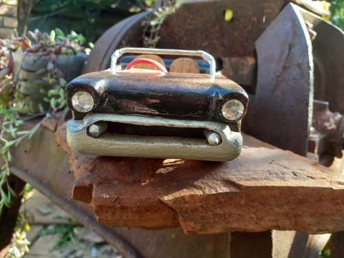 Hand carved Wooden Car - Custom Chevrolet Bel-Air