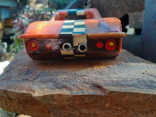 Hand carved Wooden Car - Ferrari P4