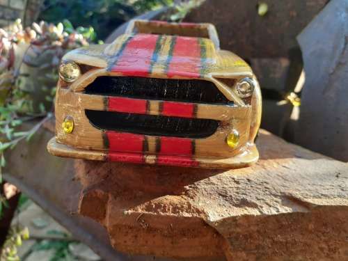 Hand carved Wooden Car - Mustang