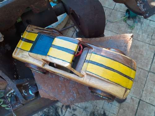Hand carved Wooden Car - Mustang
