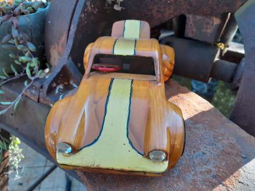 Hand carved Wooden Car - Porsche 911