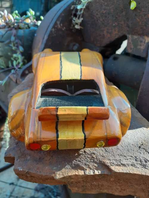 Hand carved Wooden Car - Porsche 911