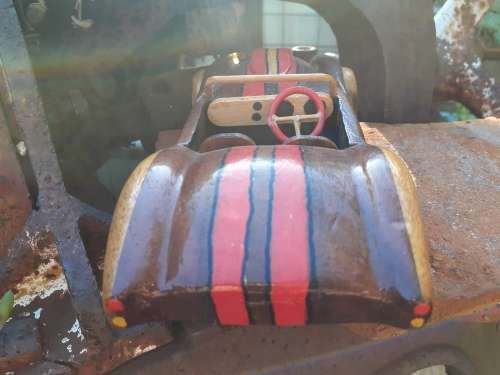 Hand carved Wooden Car - Shelby Cobra