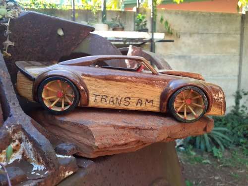 Hand carved Wooden Car - Pontiac Trans Am
