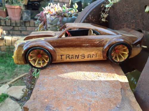 Hand carved Wooden Car - Pontiac Trans Am
