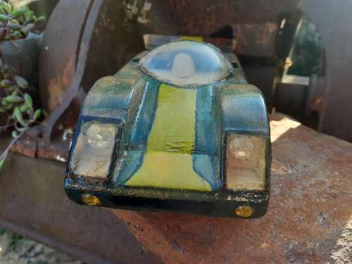 Hand carved Wooden Car - Le Mans Racecar