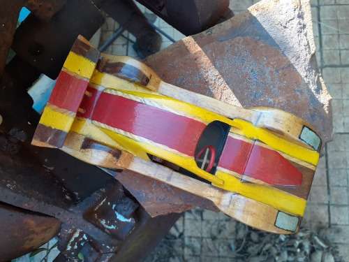 Hand carved Wooden Car - Racecar