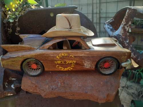 Hand carved Wooden Car - Lance James Cadillac