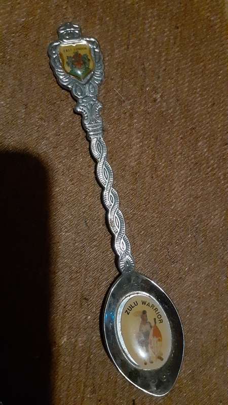 Souvenir Spoon - East London, Zulu Warrior
