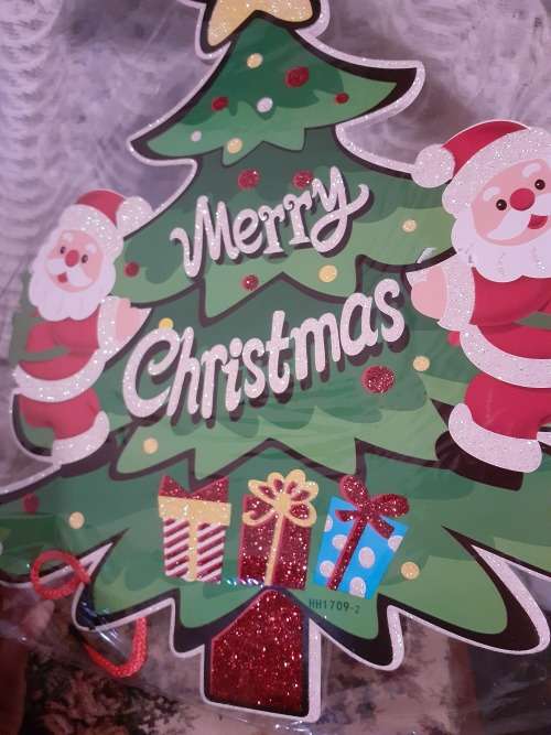 Hanging Christmas Tree Cardboard Decoration