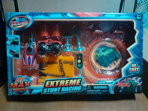 Extreme Stunt Racing Monster Truck Playset Asst