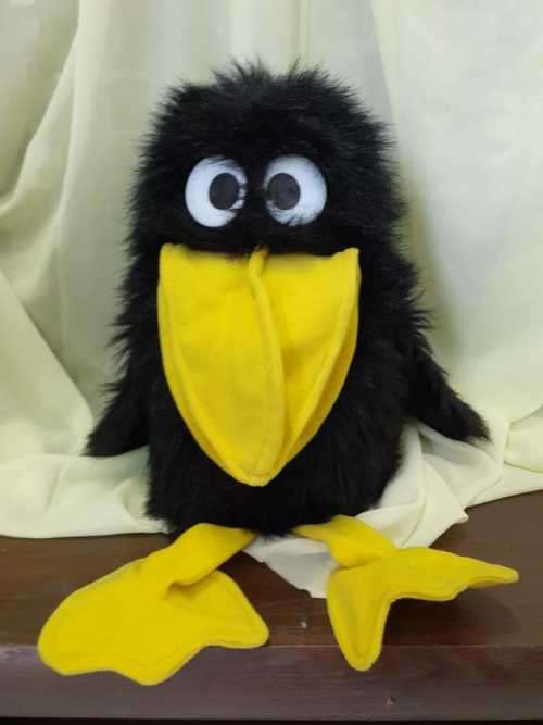 Large Crow Hand Puppet
