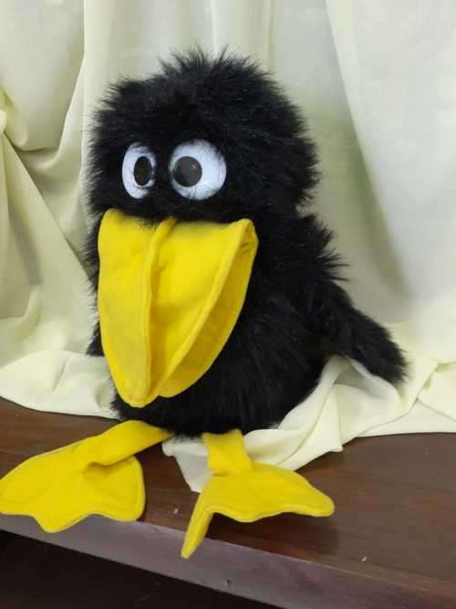 Large Crow Hand Puppet