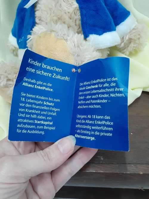 Steiff Knopf im Ohr Teddy Bear - Allianz WeihnachtsBar No 358 of 1000