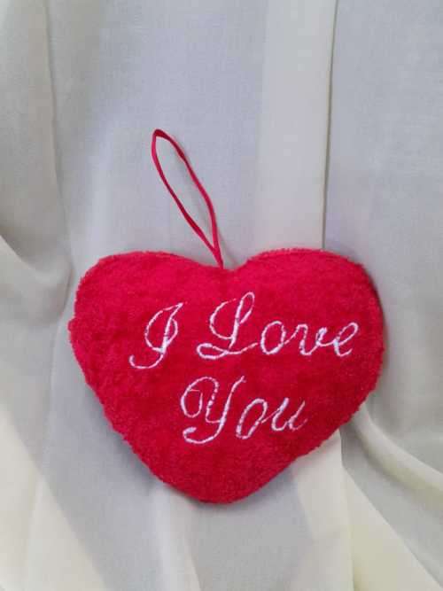 Plush Heart `I Love You`