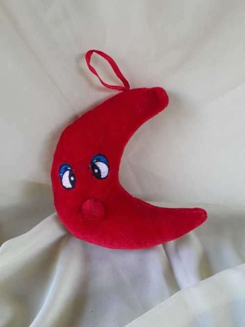 Plush Red Moon