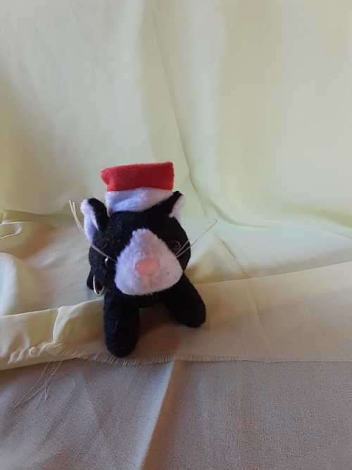 Plush Small Cat Keyring