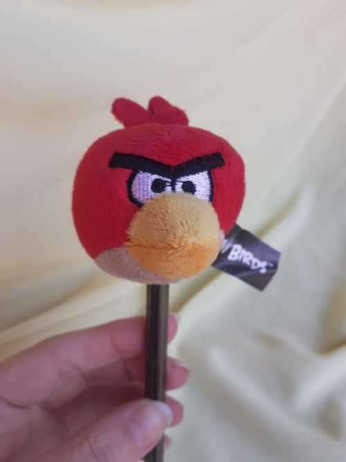 Plush Angry Bird Pencil Topper - Red