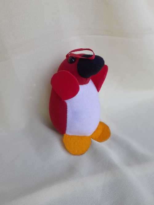 Plush Red Penguin - Royal Plast SRL