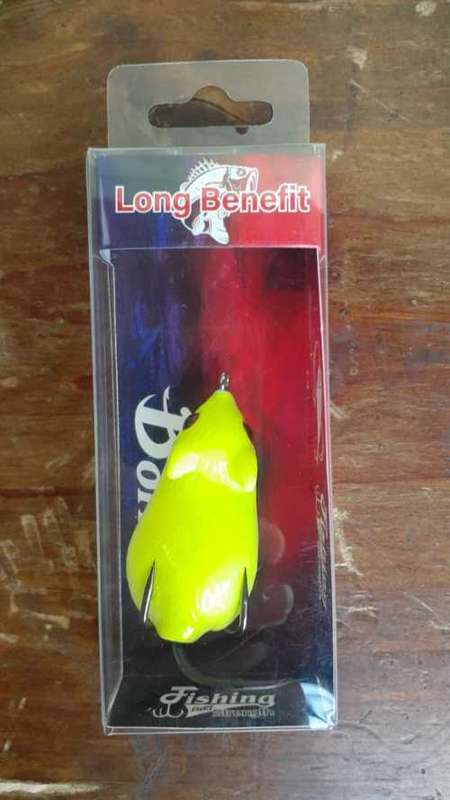 Hollow Mouse Fishing Lure - Yellow