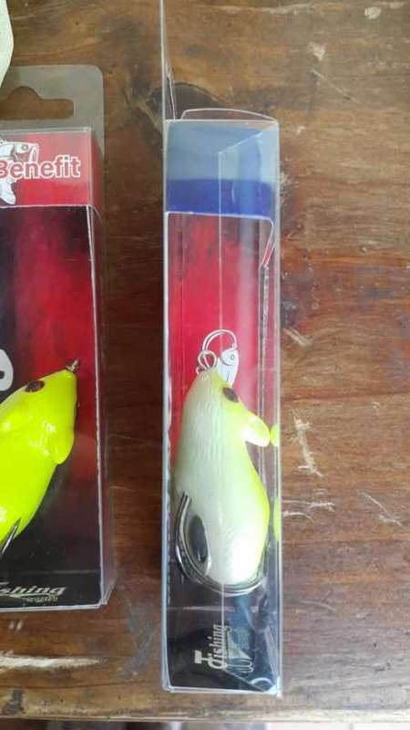 Hollow Mouse Fishing Lure - Yellow