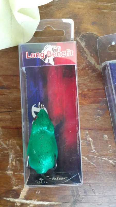 Hollow Mouse Fishing Lure - Green