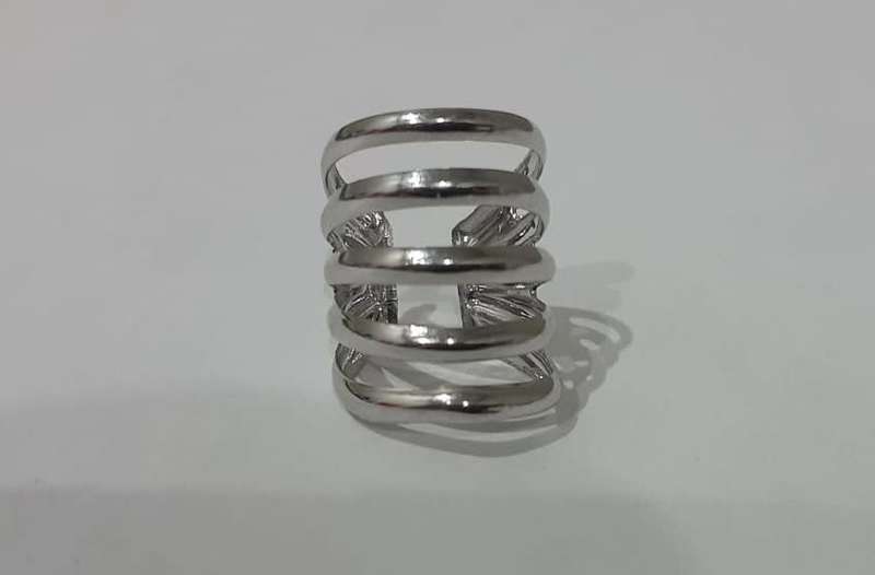 Ear Cuff - Silver wide, No Piercing Earring - Each