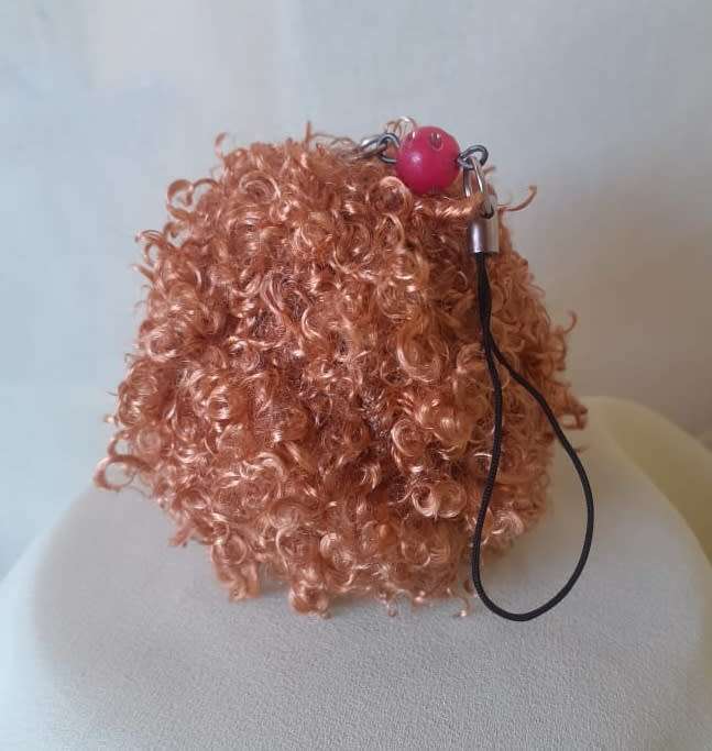 Plush Fluffy 6cm Ball Decorative Accessory - Assorted Colours