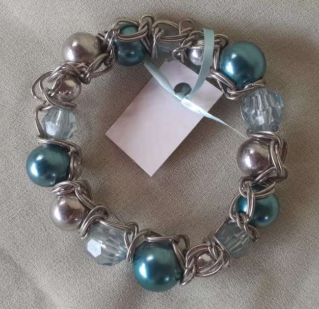 Elastic Chain Bracelet - Turquoise