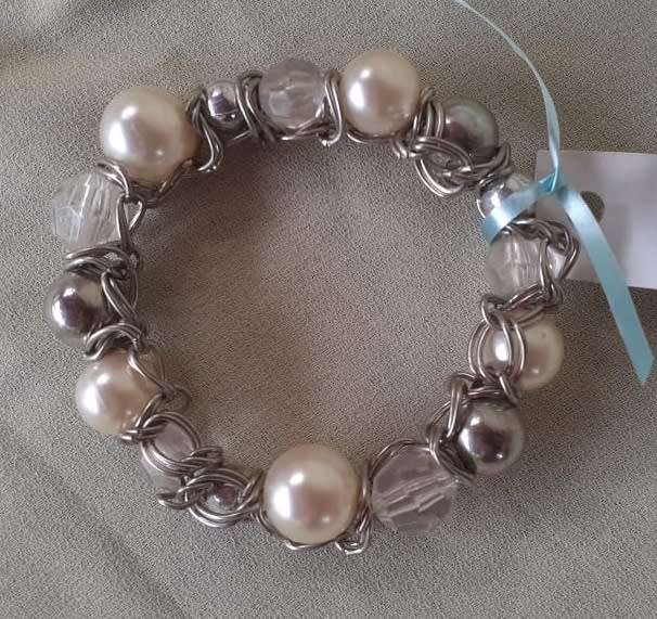 Elastic Chain Bracelet - Pearl