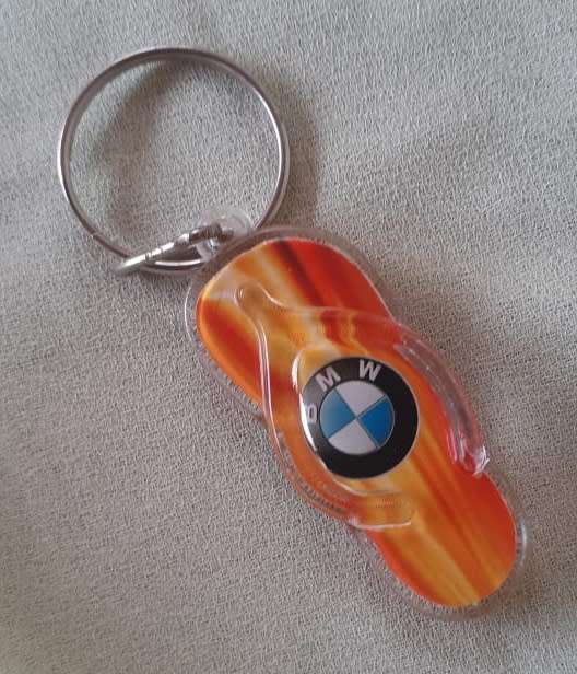 Novelty Keyring - BMW Flip Flop