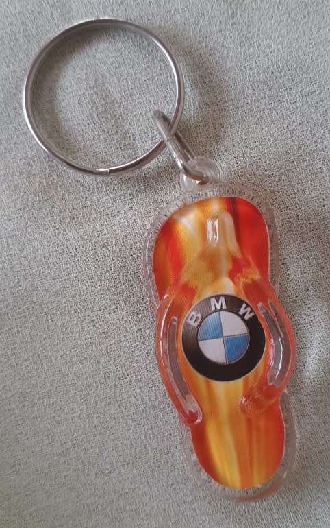 Novelty Keyring - BMW Flip Flop