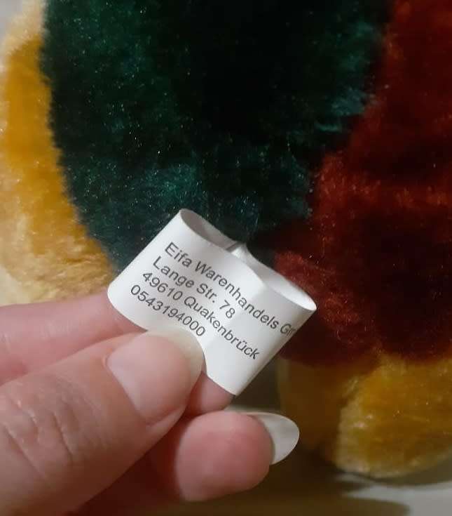 Plush Two-tone Teddy Bear - Eifa